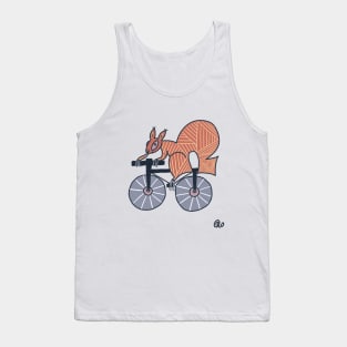 Squirrel on bike Tank Top